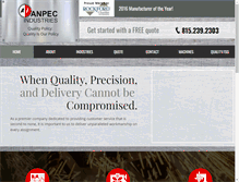 Tablet Screenshot of anpecindustries.com
